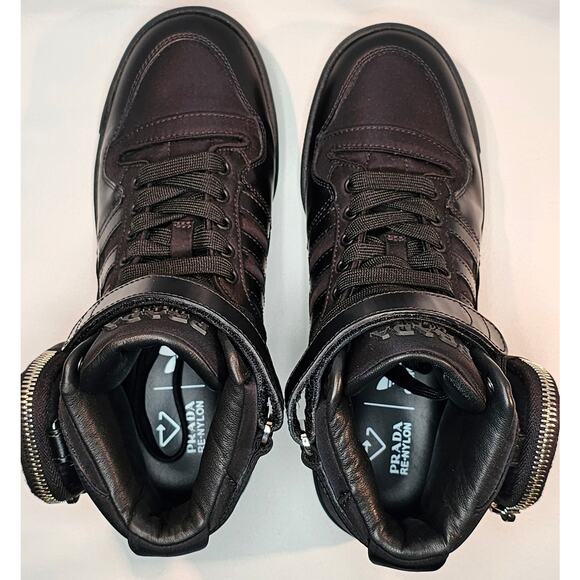 Adidas x Prada Men's US 6 Forum High Prada Core Black - Picture 6 of 16